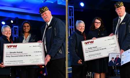 VFW 2020 Voice of Democracy and Patriot's Pen Youth Scholarship winners 