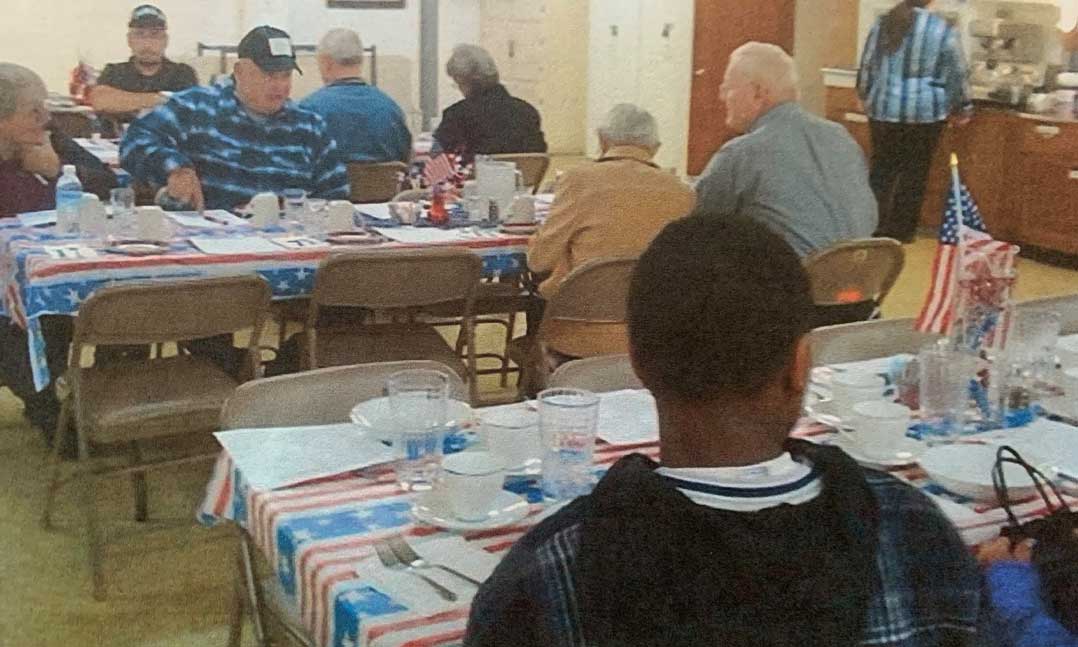 Lunch with veterans program