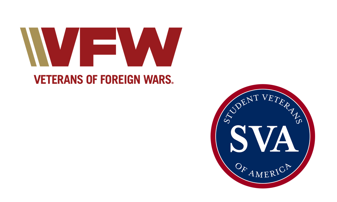 VFW and Student Veterans of America SVA logos