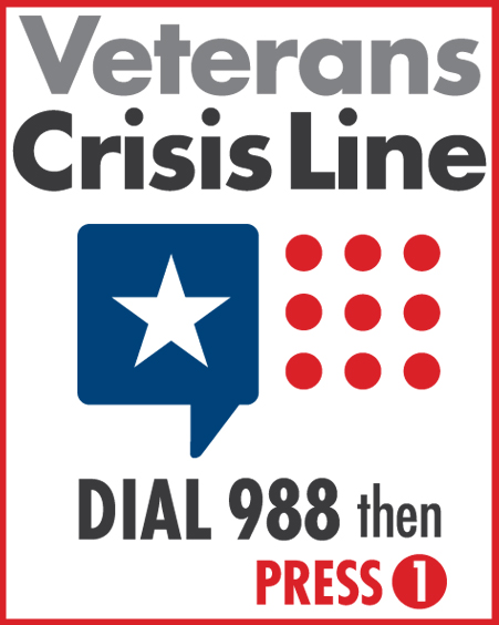 Veterans Crisis Line Dial 988 press 1