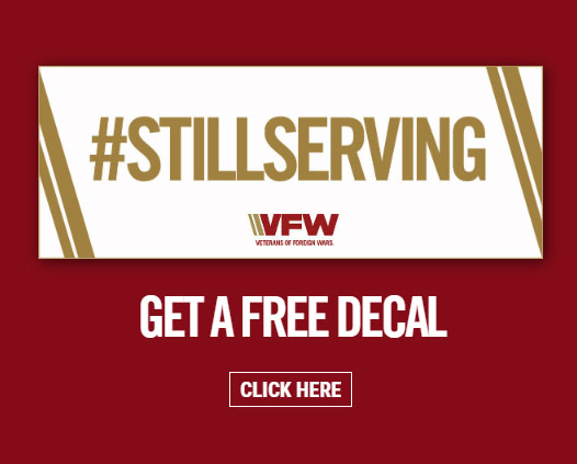 Request your free #StillServing decal from the VFW