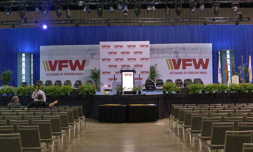 Empty VFW National Convention stage