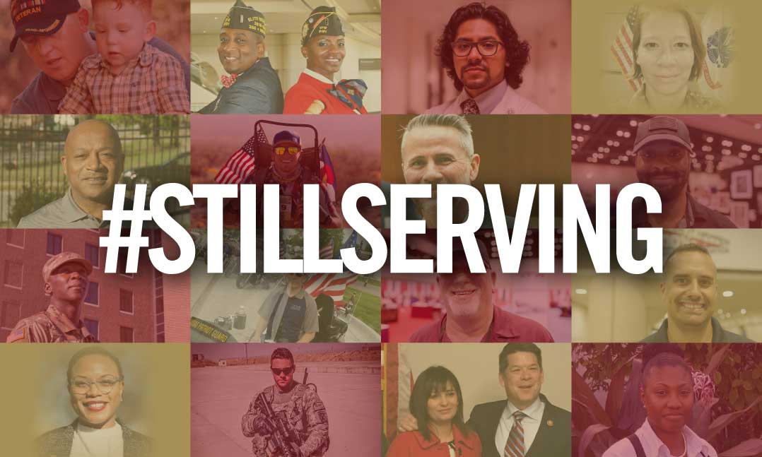 The VFW #StillServing campaign showcases and honors the ongoing commitment and service of our nation’s best and brightest