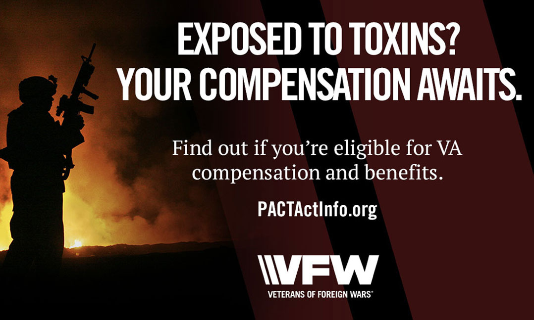 PACT Act Exposed to toxins visit pactactinfo.org