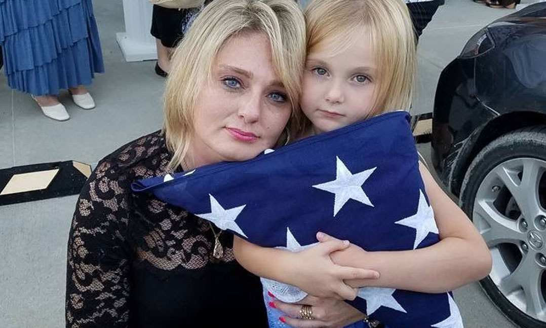 VFW Supports Grieving Widow and Daughter