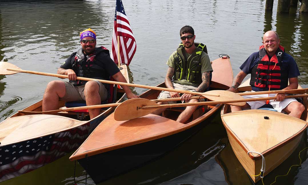 Three veterans kayak down the Hudson River