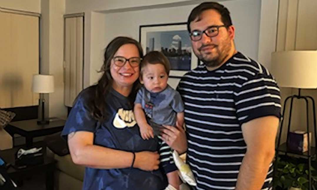 Tiffany and Juan Dean with their son, Jude