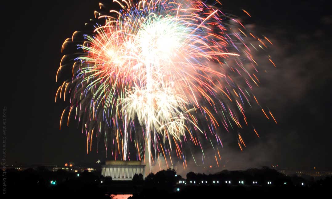 Fireworks over Capitol Hill
