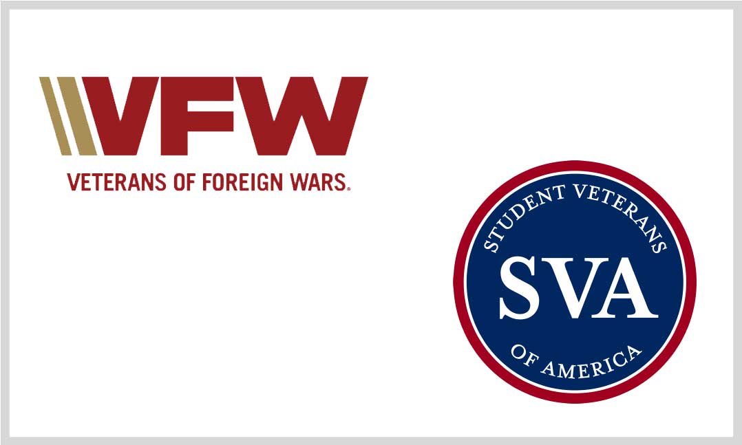 VFW and Student Veterans of America logos