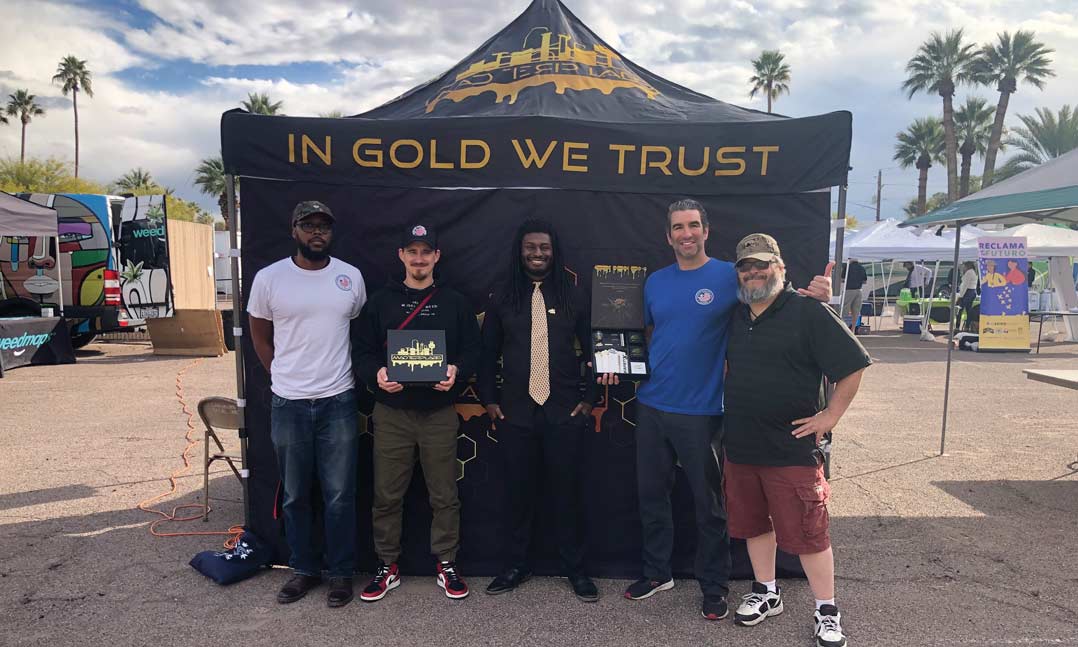Veterans Cannabis Group has a tent at the CannaVet Festival to help veterans