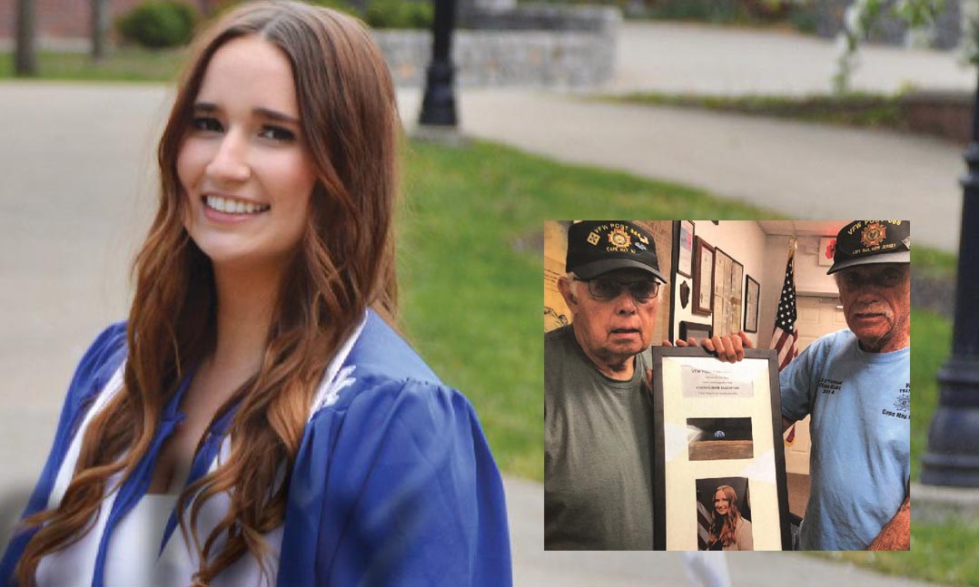 Gabrielle Masterson received scholarship from VFW Post
