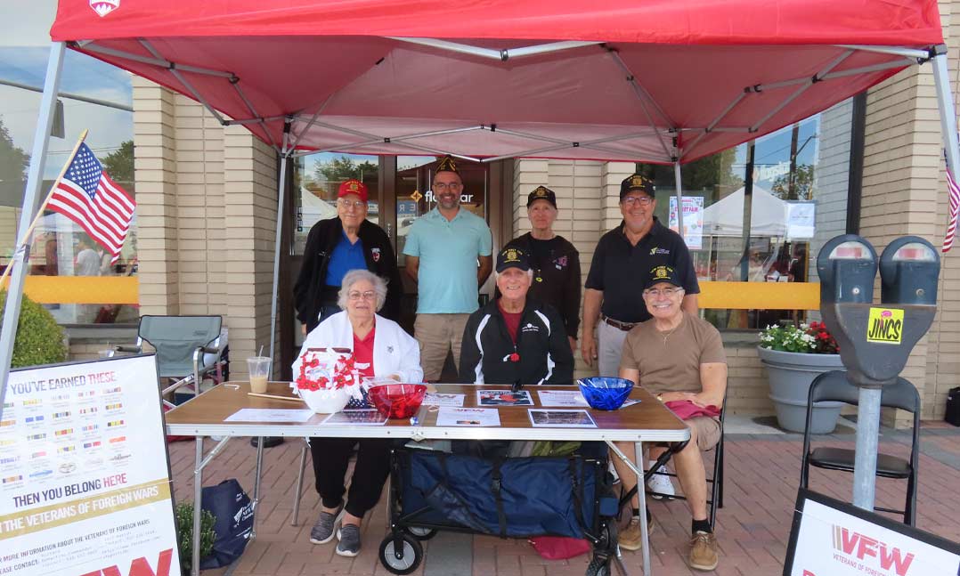 Post 120 joins street fair distributing Buddy Poppies