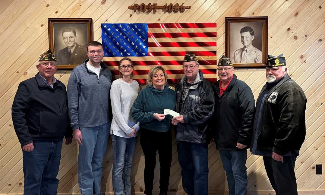 MN VFW Post donates to local athletic complex