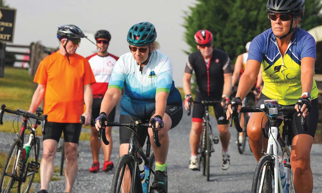 Participants of the 2023 Valley Veterans Ride for Heroes start at the charity bicycle ride
