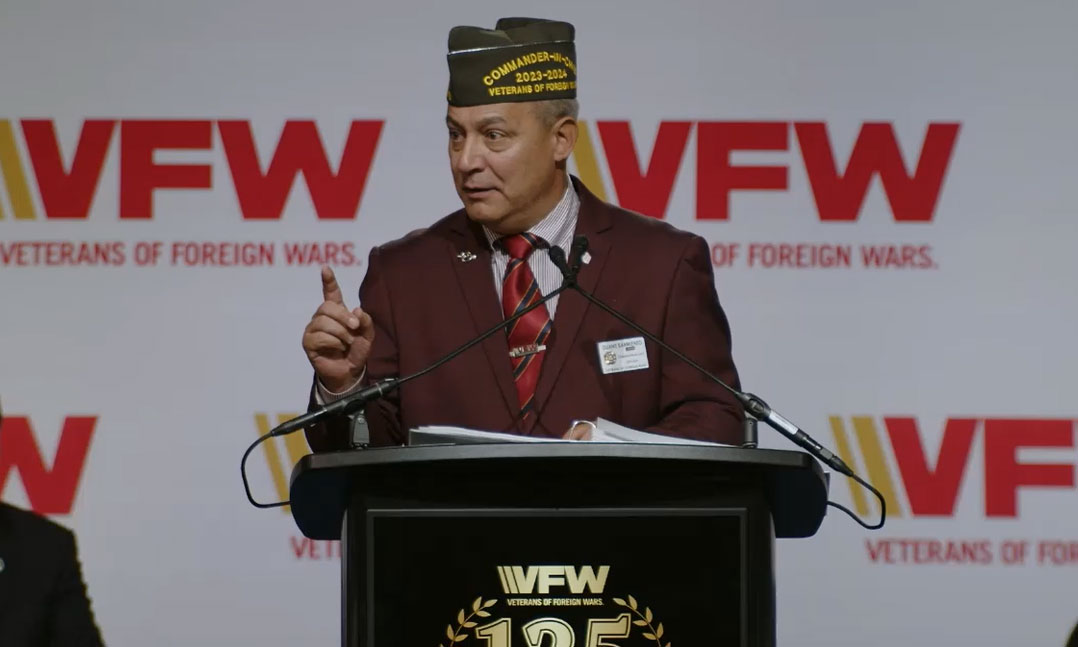 VFW National Commander Duane Sarmiento
