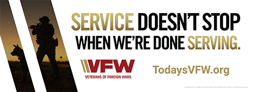 VFW Service Doesn't Stop Still Serving Billboard