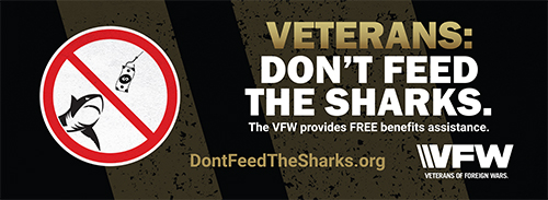 VFW Don't Feed the Sharks Billboard