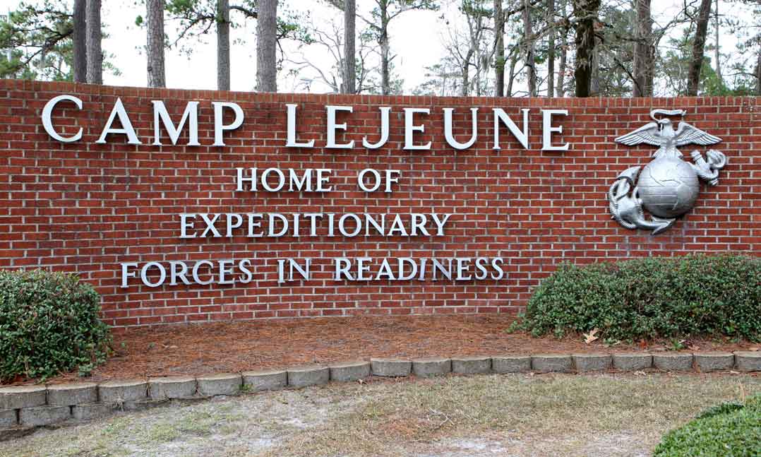 Camp Lejeune sign