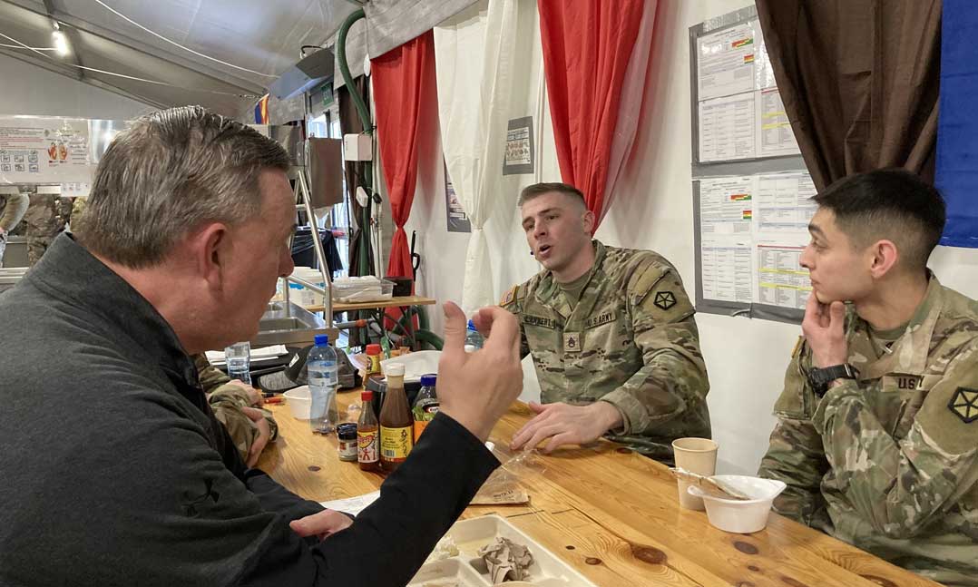 CIC Borland visits troops in Poland and Italy